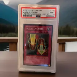 2003 Magic Cylinder LON-104 Secret Rare 1st Edition PSA 9 Mint, Yu-Gi-Oh - Image 1