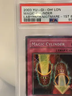 2003 Magic Cylinder LON-104 Secret Rare 1st Edition PSA 9 Mint, Yu-Gi-Oh - Image 4