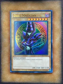 Yugioh Dark Magician YGLD-ENC09 Ultra Rare LP - Image 1
