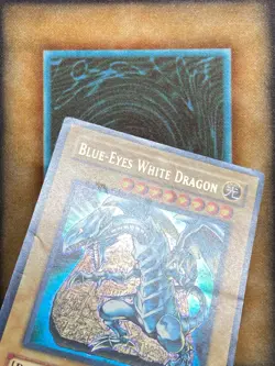 Yugioh Blue-Eyes White Dragon DB1-EN098 Ultra Rare MP - Image 2