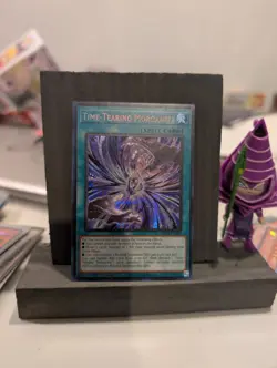 Yu-Gi-Oh! Time-Tearing Morganite Prismatic Secret Rare Card MP24-EN088 - Image 1