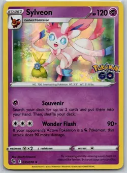 Sylveon 035/078 Pokemon GO NM - Image 1