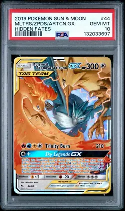 2019 POKEMON SUN & MOON MLTRS/ZPDS/ARTCN.GX HIDDEN FATES PSA 10 - Image 1