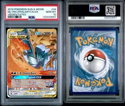 2019 POKEMON SUN & MOON MLTRS/ZPDS/ARTCN.GX HIDDEN FATES PSA 10 - Image 3