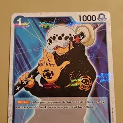 Trafalgar Law ST03-008 (Jolly Roger Holo) Premium Booster (PRB-01) One Piece TCG - Image 3