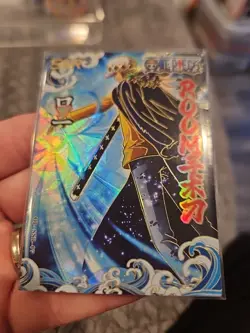 One Piece Trading Card Trafalgar Law Manga Collector Thick Card Stock Holo SSR - Image 3