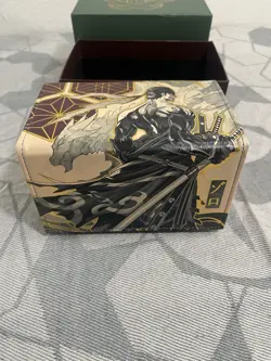 One Piece CCG Roronoa Zoro Green Plastic Deck Box with Pirate Logo - Image 4