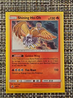 Pokemon Shining Ho-Oh SM70 Holo Promo Card English NM/M - Image 1