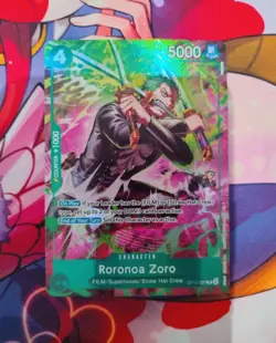 ONE PIECE ZORO OP15 TR ENG - OP13-037 PERFETTA Roronoa Zoro Treasure Rare OP-15 - Image 1