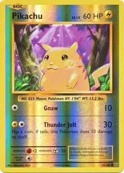 Pikachu - 35/108 - Pokemon Evolutions XY Reverse Holo NM - Image 1