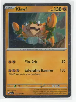 Pokemon - Scarlet & Violet - Klawf 122/198 Cosmos Holo COSTCO EXCLUSIVE - Image 1