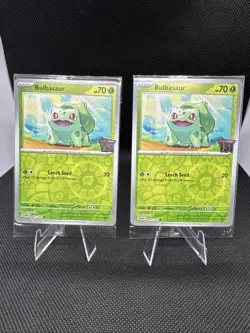 Bulbasaur Best Buy Exclusive 151 Stamped Promo Reverse Holo Card - Image 1