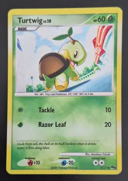 Turtwig 17/17 - HOLO - Pop Series 6 Promos 2007 - Pokemon TCG Card - Image 1