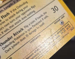 Dark Jolteon 38/82 - 1st Edition Non Holo Pokemon Card - Image 3
