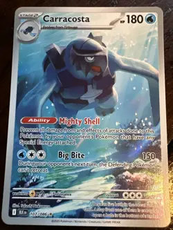 Carracosta 107/086 Pokemon SV Black Bolt Illustration Rare Card NM Pack Fresh - Image 1