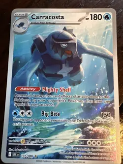 Carracosta 107/086 Pokemon SV Black Bolt Illustration Rare Card NM Pack Fresh - Image 2