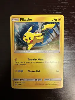 Pikachu SM81 Black Star Promo Pokemon Card - Image 1