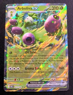 Pokemon TCG Arboliva EX 23/182 Full Art Holo Card, 2025 Destined Rivals Series - Image 1