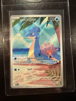 Misty's Lapras 194/182 Destined Rivals Illustration Rare Pokemon TCG Card NM - Image 1