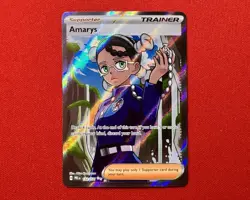 Amarys 132/131 Prismatic Evolutions Holo Full Art Trainer Pokemon Card NM ✨ - Image 1