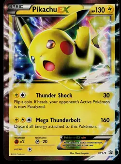 Pokemon Card - Pikachu EX XY Promos XY174 Promo Holo - Image 1