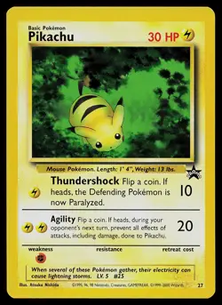 Pokemon Card - Pikachu Wizards Black Star Promos 27 Promo - Image 1
