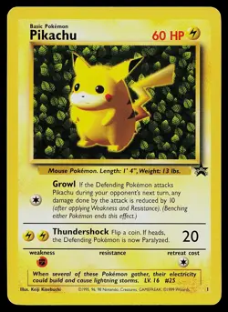 Pokemon Card - Pikachu Wizards Black Star Promos 1 Promo - Image 1