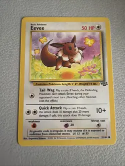 Pokemon TCG Eevee Jungle Card 51/64 Common. Near Mint! - Image 1