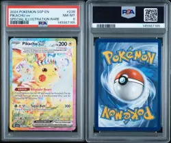 Pokemon Pikachu TCG Sv08: Surging Sparks EX Card 238/191 PSA 8 - Image 3
