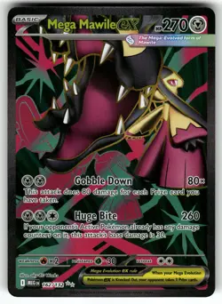 Mega Mawile ex 162/132 ME01: Mega Evolution NM Pokemon Card TCG - Image 1