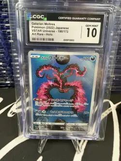 CGC 10 Galarian Moltres 190/172 Art Rare VSTAR Universe s12a Pokemon Card CGC 10 - Image 3