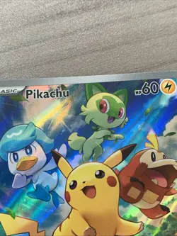 Pokemon Pikachu TCG Black Star ETB Promo Card 2023 SVP027 Paldea Evolved - Image 4