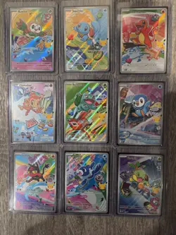 Pokemon 2026 First Partner Illustration Collection Series 1 Promo Set (9 Cards) - Image 1