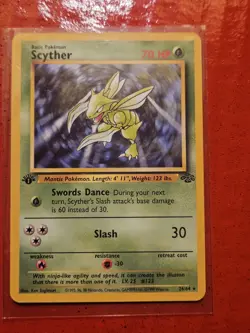 Pokemon Scyther Jungle 1st Edition Rare 70 HP Basic 26/64 1999 Regular Card - Image 1