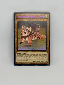 Yugioh Card Amazoness Baby Tiger LDS1-EN023 PURPLE ULTRA RARE 1st Ed. - NM - Image 1