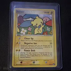 Pokemon Minun POP Series 3 Regular Basic Card 4/17 2006 English HP50 Lightning - Image 1