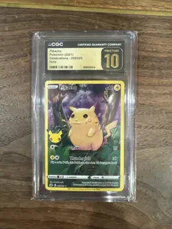 Pokemon Pikachu Celebrations Card 005/025 25th Anniversary Pristine 10 CGC - Image 1