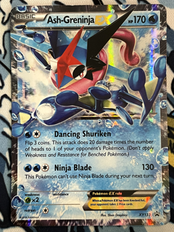Ash-Greninja EX XY133 XY Holo Pokemon Card - Image 1