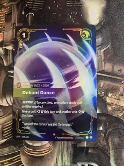 Riftbound Card | Defiant Dance 196/221 | Spiritforged (SFD) - Image 1