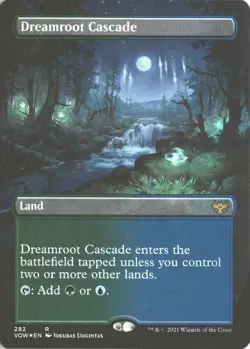 MTG Dreamroot Cascade (282) *Foil* Borderless Innistrad: Crimson Vow MT/NM - Image 1