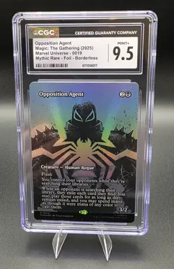 MTG Opposition Agent (Borderless) Marvel Universe Mythic 0019 Foil CGC 9.5 - Image 1