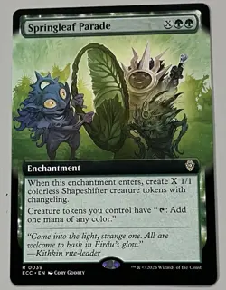 MTG Lorwyn Eclipsed Commander Springleaf Parade Enchantment RARE REGULAR #0039 - Image 1