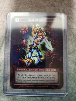 Sorcery Contested Realm Gothic Blaze of Glory FOIL Unique - Image 1