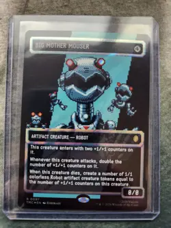 MTG Big Mother Mouser – Surge Foil | TMNT Universes Beyond | Pack Fresh | 8 bit - Image 1