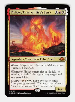 MTG: Phlage, Titan of Fire's Fury | Modern Horizons 3 197 NM - Image 1