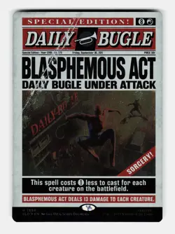 MTG: Blasphemous Act (Rainbow Foil) | Secret Lair Drop Series 1998 NM - Image 1