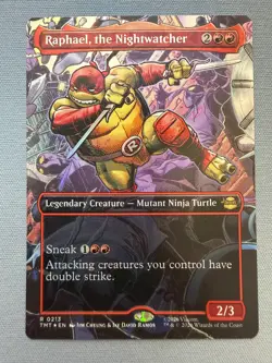 Raphael, the Nightwatcher (Borderless) FOIL Teenage Mutant Ninja Turtles MTG NM - Image 1