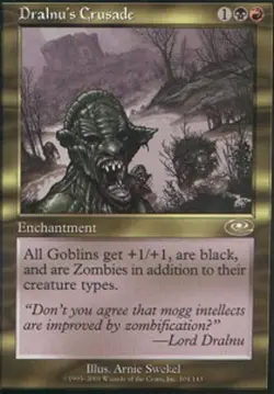 MTG Dralnu's Crusade - Foil, Planeshift, Moderately Played, English - Image 1