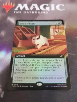Mtg. Bison Whistle. Foil Borderless. Avatar: The Last Airbender. Pack Fresh - Image 1