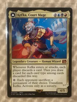 MTG Magic the Gathering Kefka, Court Mage (231/772) Final Fantasy LP - Image 1